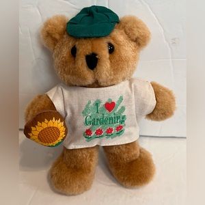 1994 Avon Gift Collection Pastime Pals Teddy Bear I Love Gardening